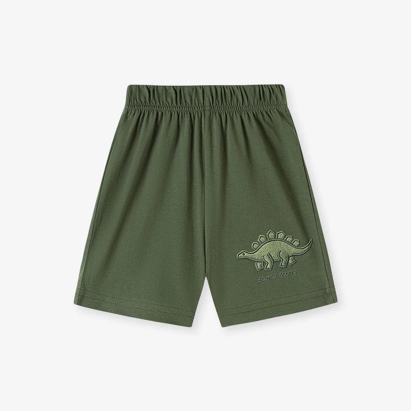 Summer 100% Cotton Dinosaurs T-Shirt & Shorts Set