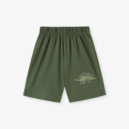 Summer 100% Cotton Dinosaurs T-Shirt & Shorts Set