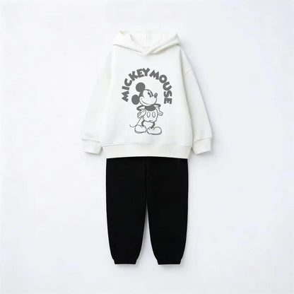Cotton Sweatshirt and Pants Set