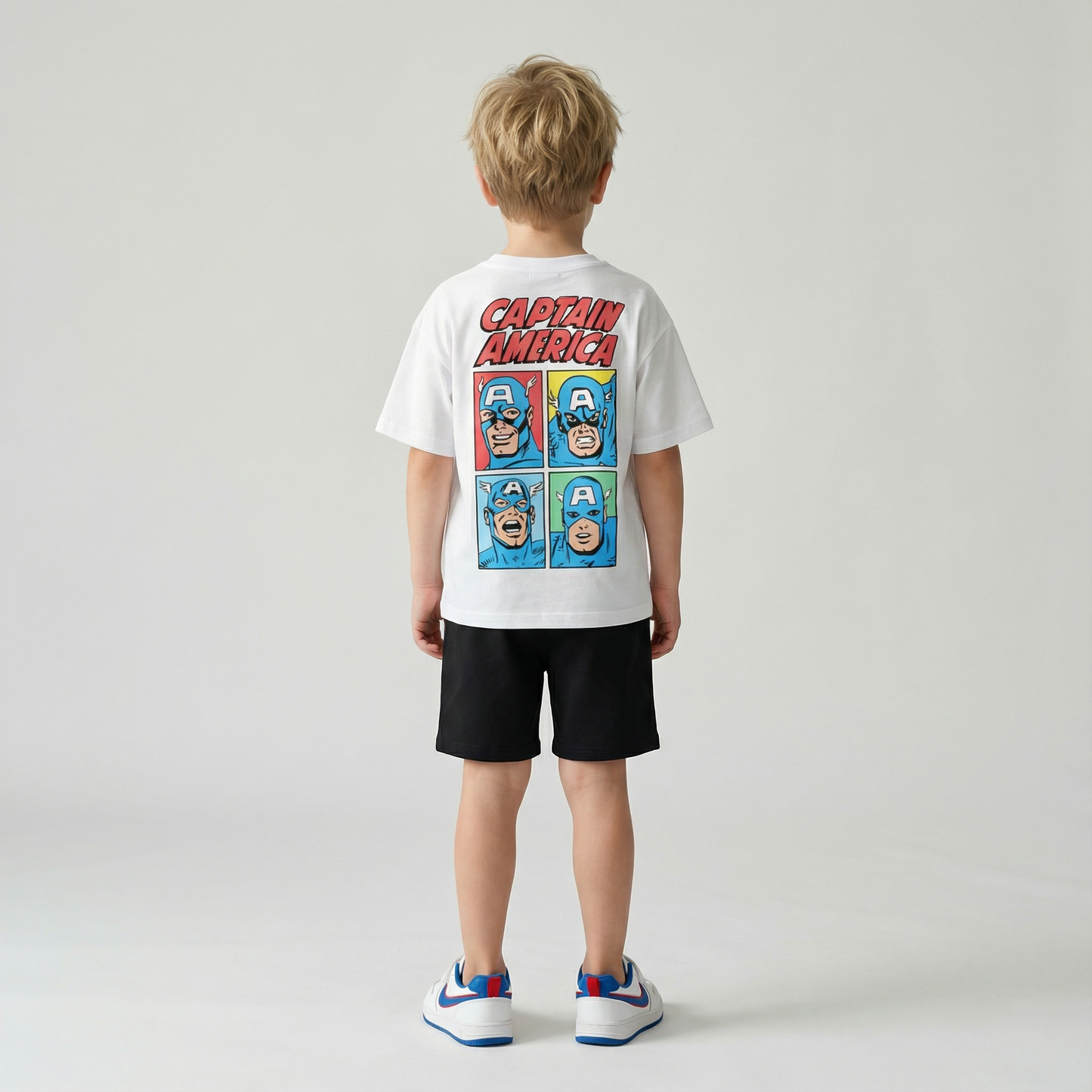 Cartoon T-Shirt and Shorts Set