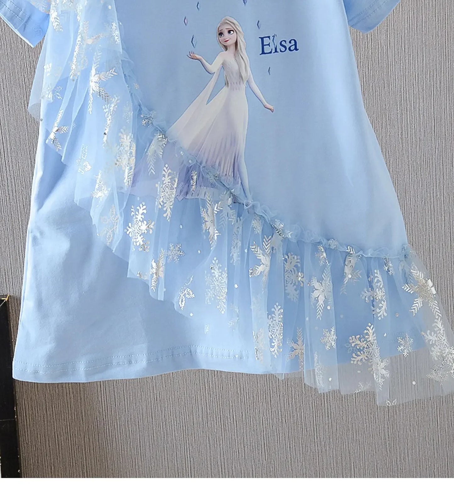 Princess Elsa Tulle Detail Dress
