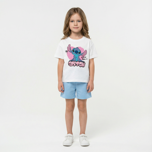 Cartoon T-Shirt and Shorts Set