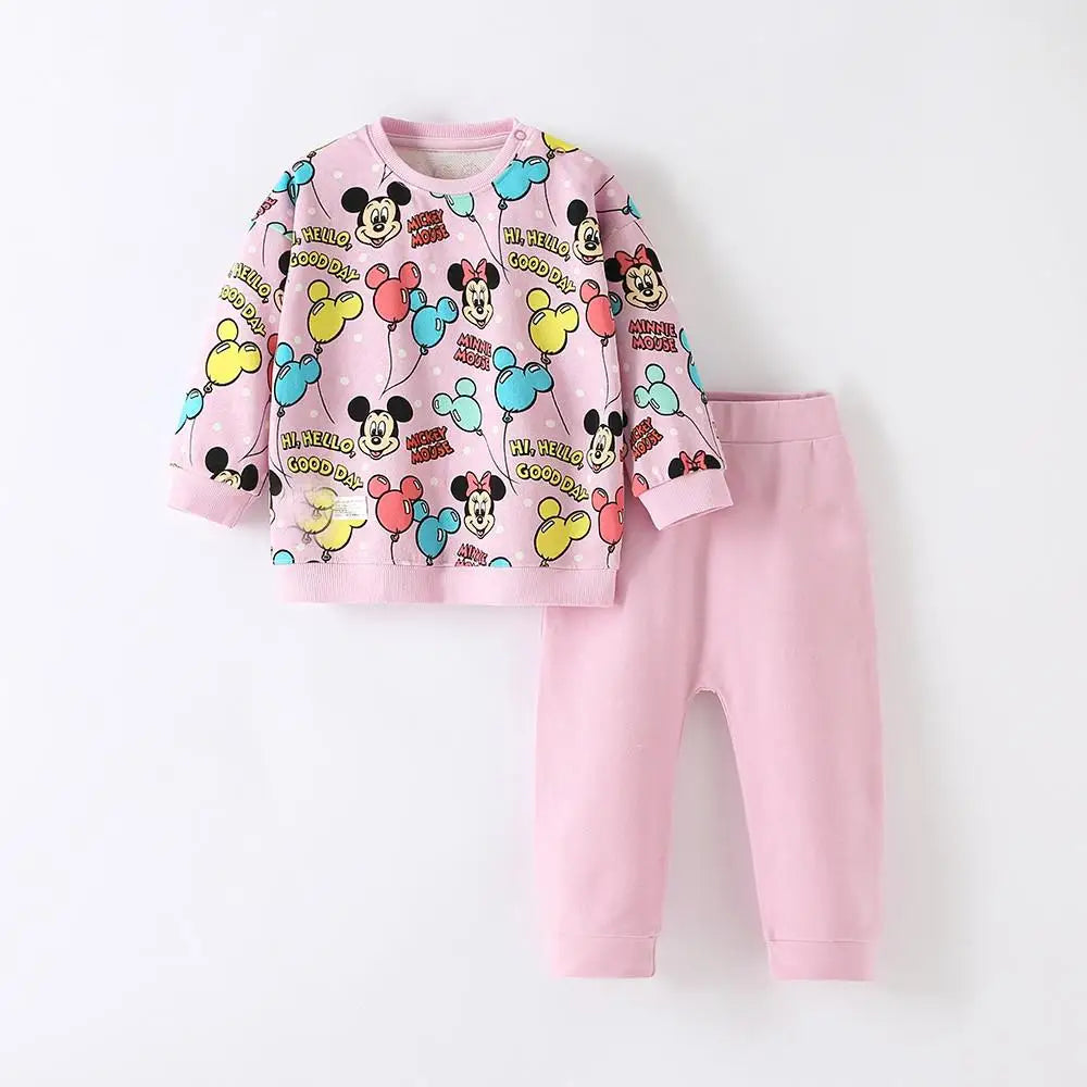 Cotton Sweatshirt and Pants Set