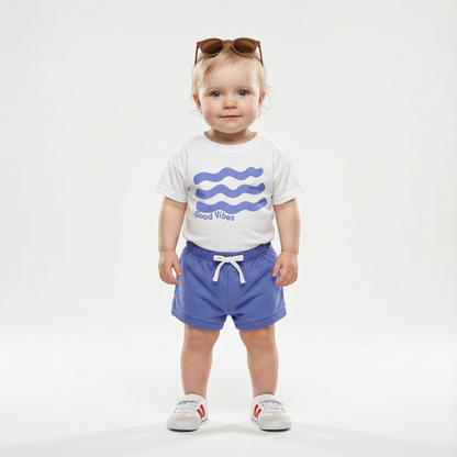 Cartoon T-Shirt and Shorts Set