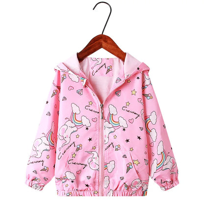 Lovely Cartoons Girls Jacket