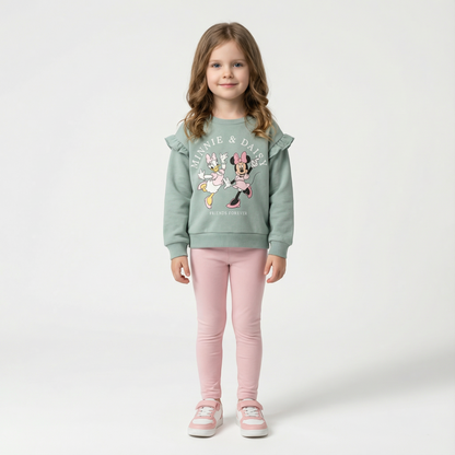 Cotton Sweatshirt and Pants Set