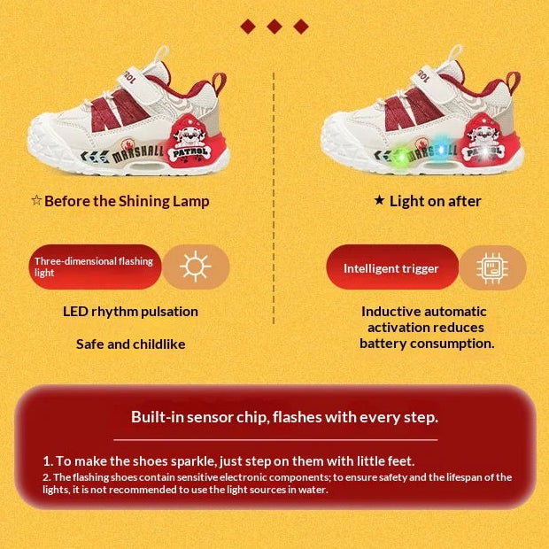 Genuine PAW Patrol LED Light-Up Sneakers