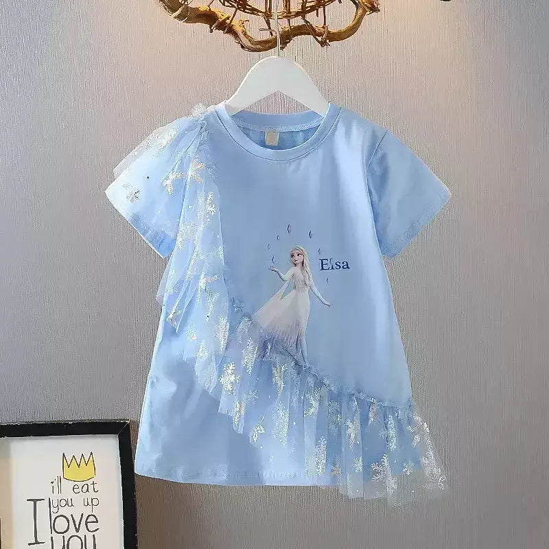 Princess Elsa Tulle Detail Dress