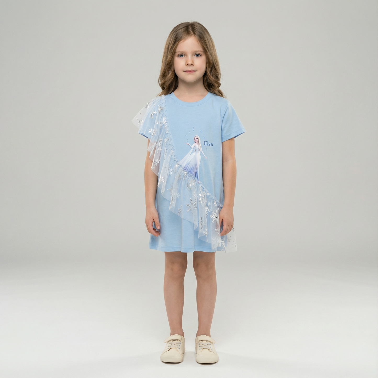 Princess Elsa Tulle Detail Dress