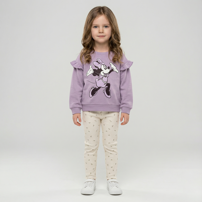 Cotton Sweatshirt and Pants Set