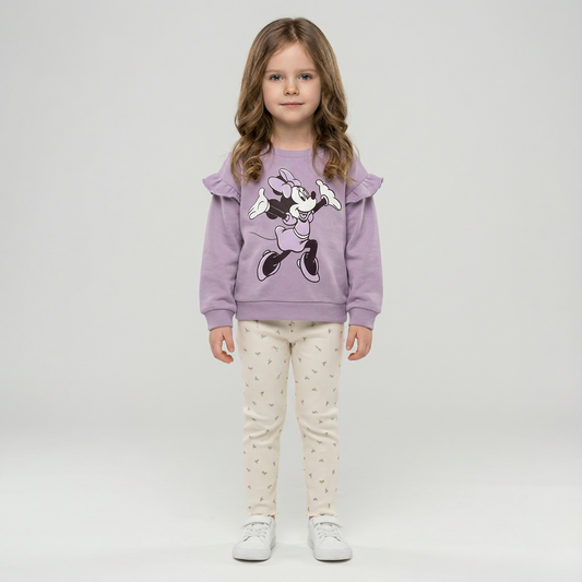 Cotton Sweatshirt and Pants Set