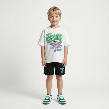 Cartoon T-Shirt and Shorts Set