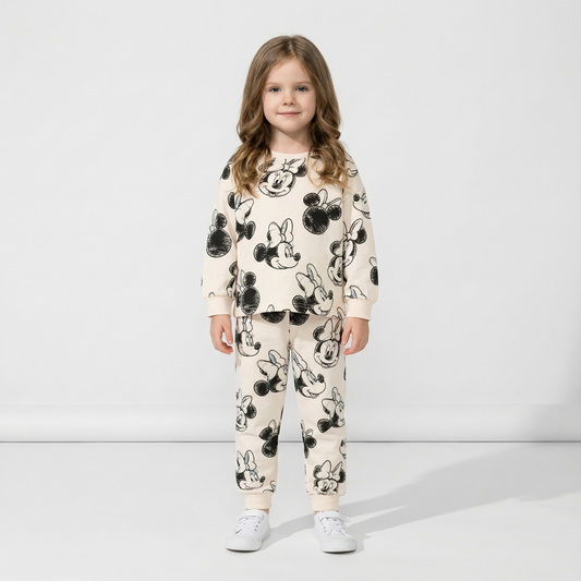 Cotton Sweatshirt and Pants Set