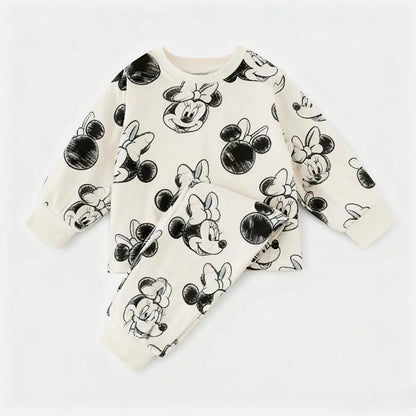 Cotton Sweatshirt and Pants Set