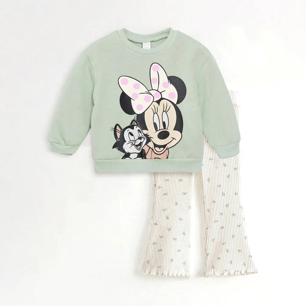 Cotton Sweatshirt and Pants Set