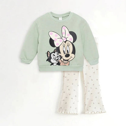 Cotton Sweatshirt and Pants Set