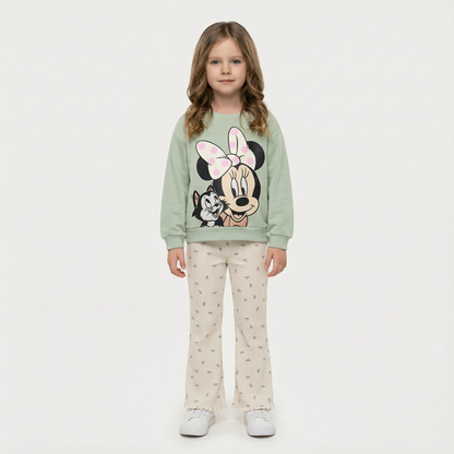 Cotton Sweatshirt and Pants Set