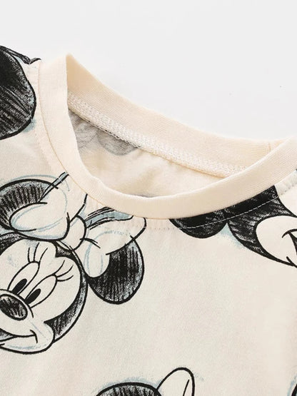 Cotton Sweatshirt and Pants Set