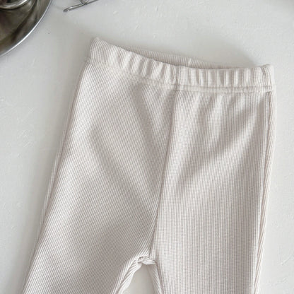 Loose Solid Color Bell Bottom Pants
