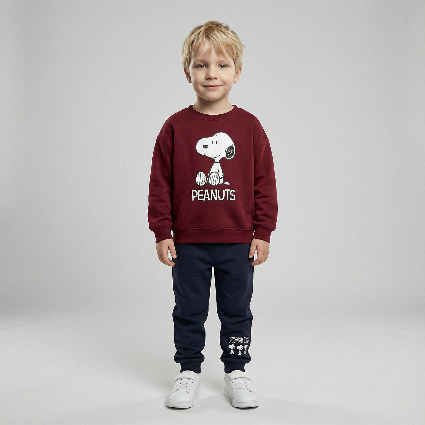 Cotton Sweatshirt and Pants Set