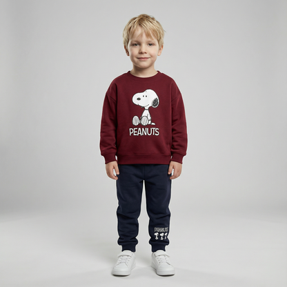 Cotton Sweatshirt and Pants Set