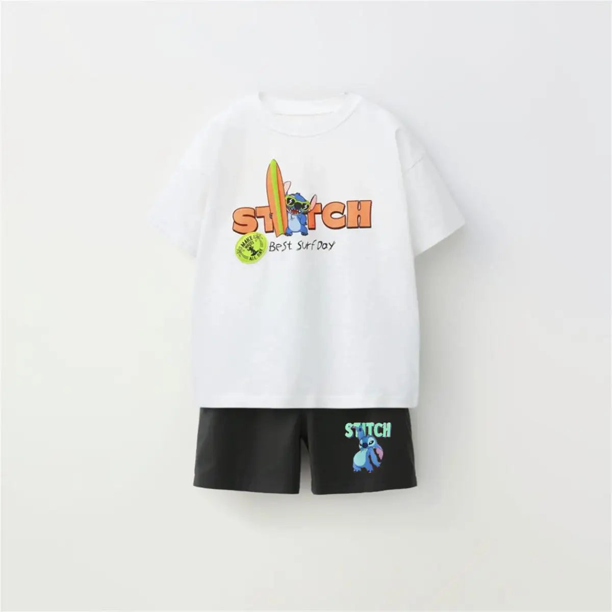 Cartoon T-Shirt and Shorts Set