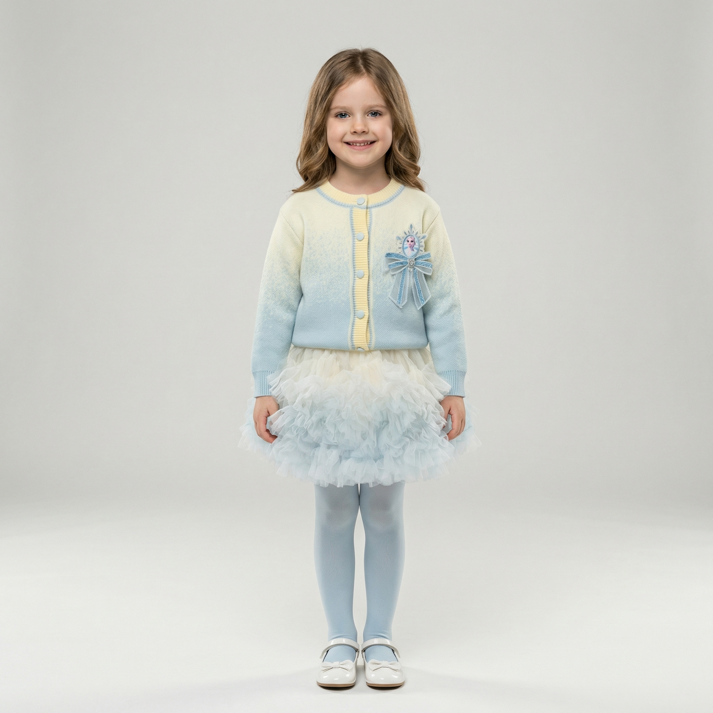 Children’s Princess Elsa Cardigan & Tulle Skirt Set