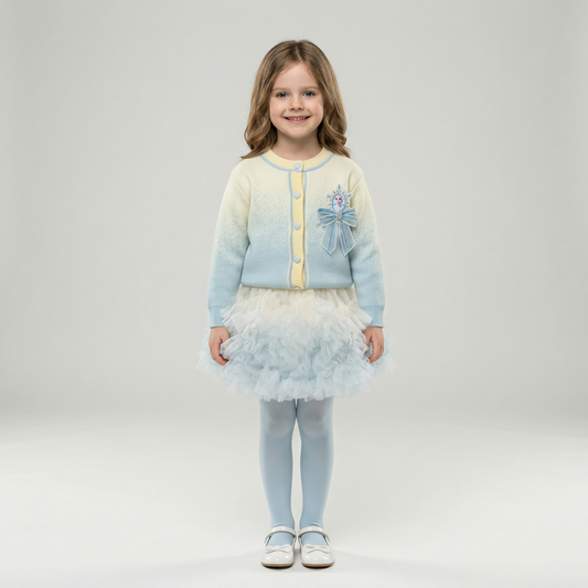 Children’s Princess Elsa Cardigan & Tulle Skirt Set