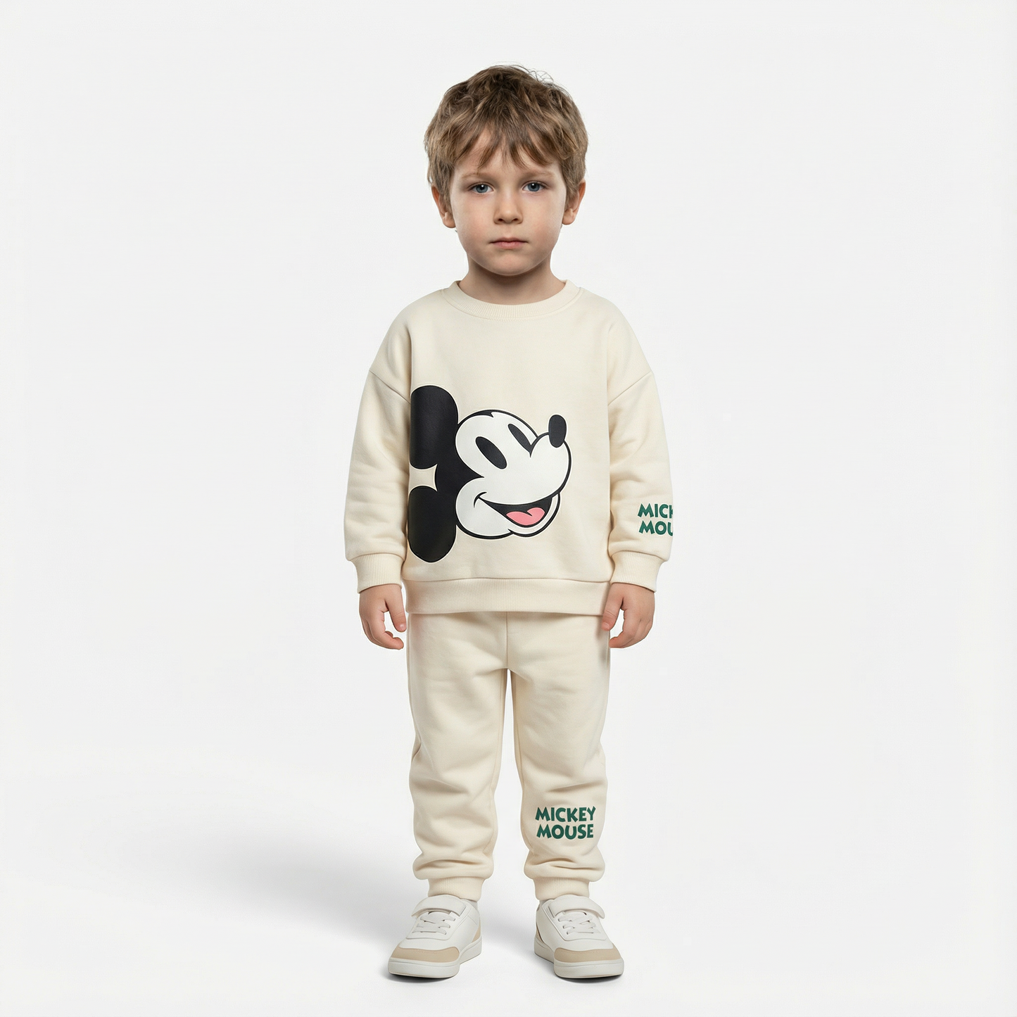 Cotton Sweatshirt and Pants Set