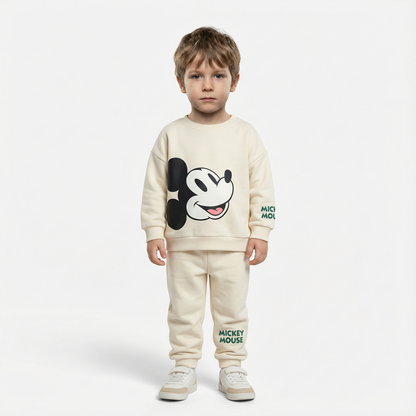 Cotton Sweatshirt and Pants Set