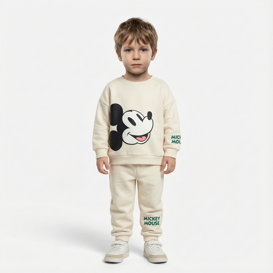 Cotton Sweatshirt and Pants Set
