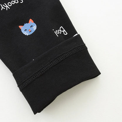 Soft Cotton With Playful Design Leggings