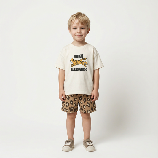 Cartoon T-Shirt and Shorts Set
