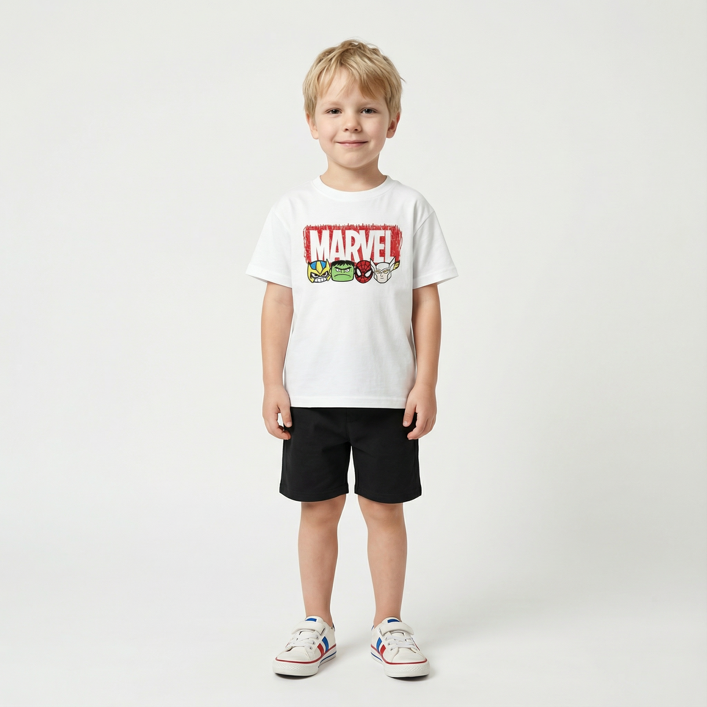Cartoon T-Shirt and Shorts Set