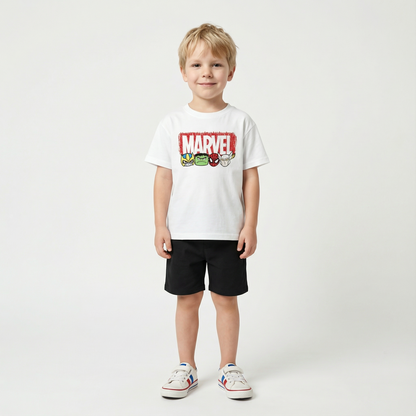 Cartoon T-Shirt and Shorts Set