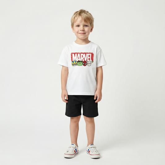 Cartoon T-Shirt and Shorts Set