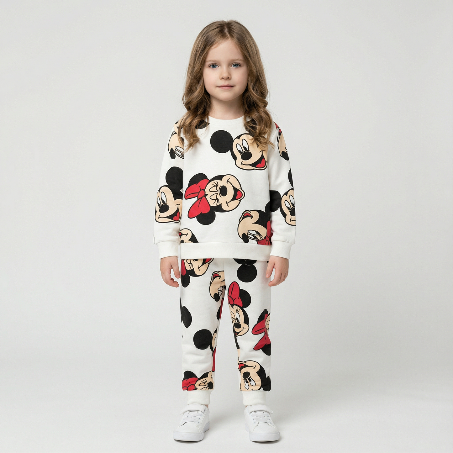 Cotton Sweatshirt and Pants Set