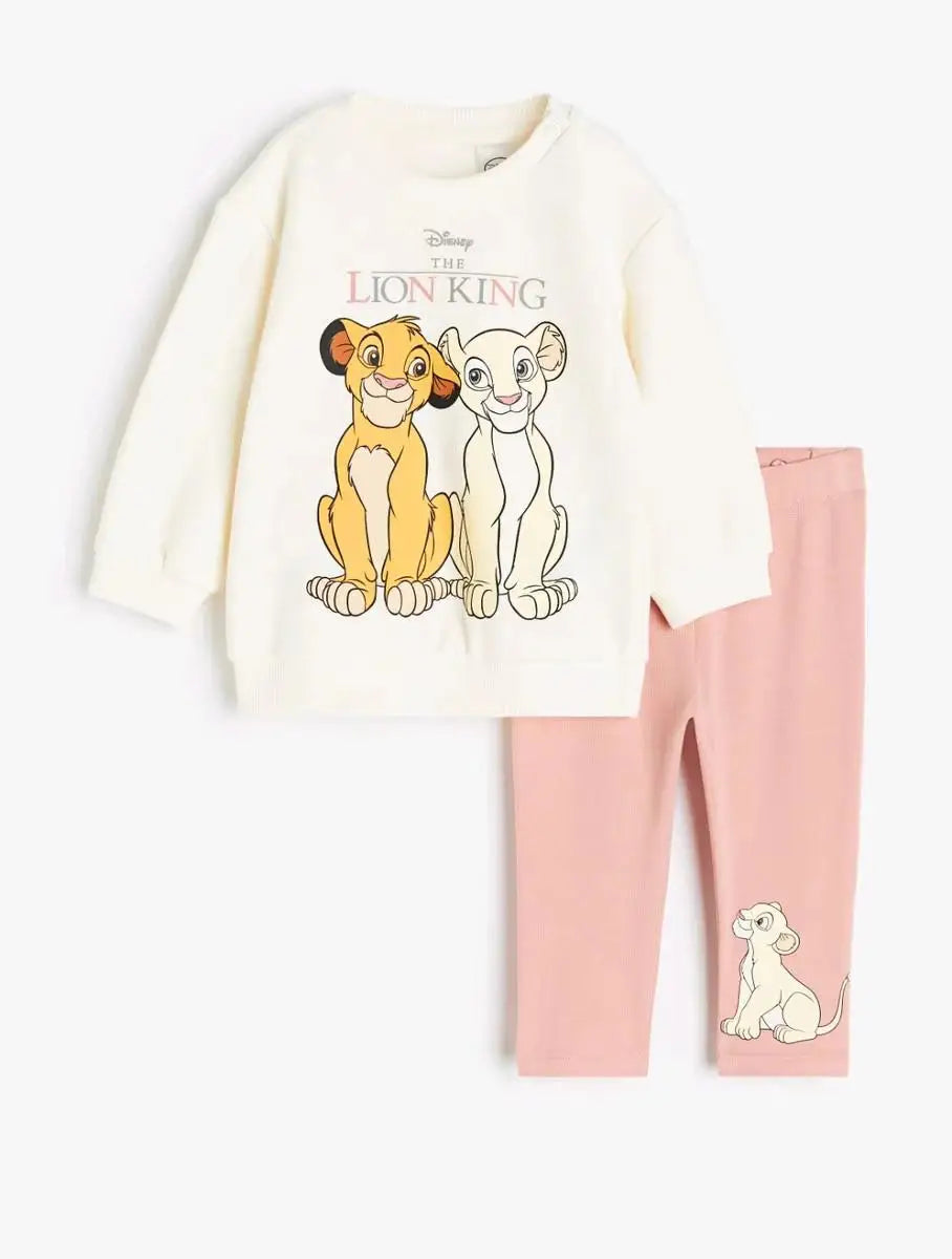 Cotton Sweatshirt and Pants Set