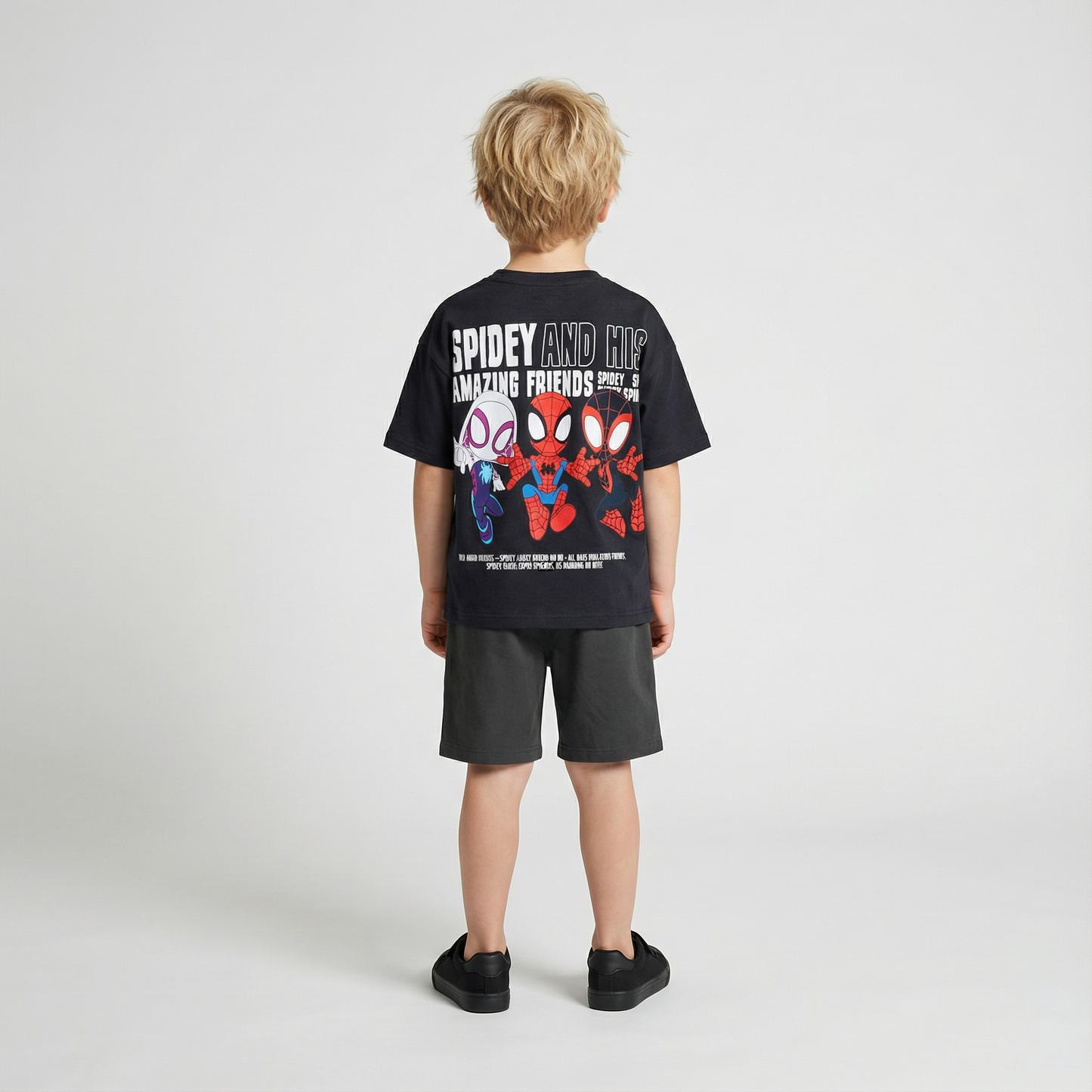 Cartoon T-Shirt and Shorts Set