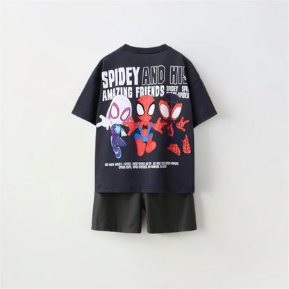 Cartoon T-Shirt and Shorts Set