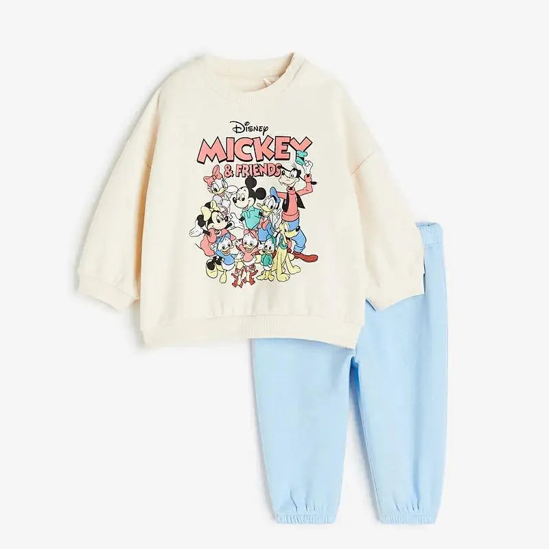 Cotton Sweatshirt and Pants Set