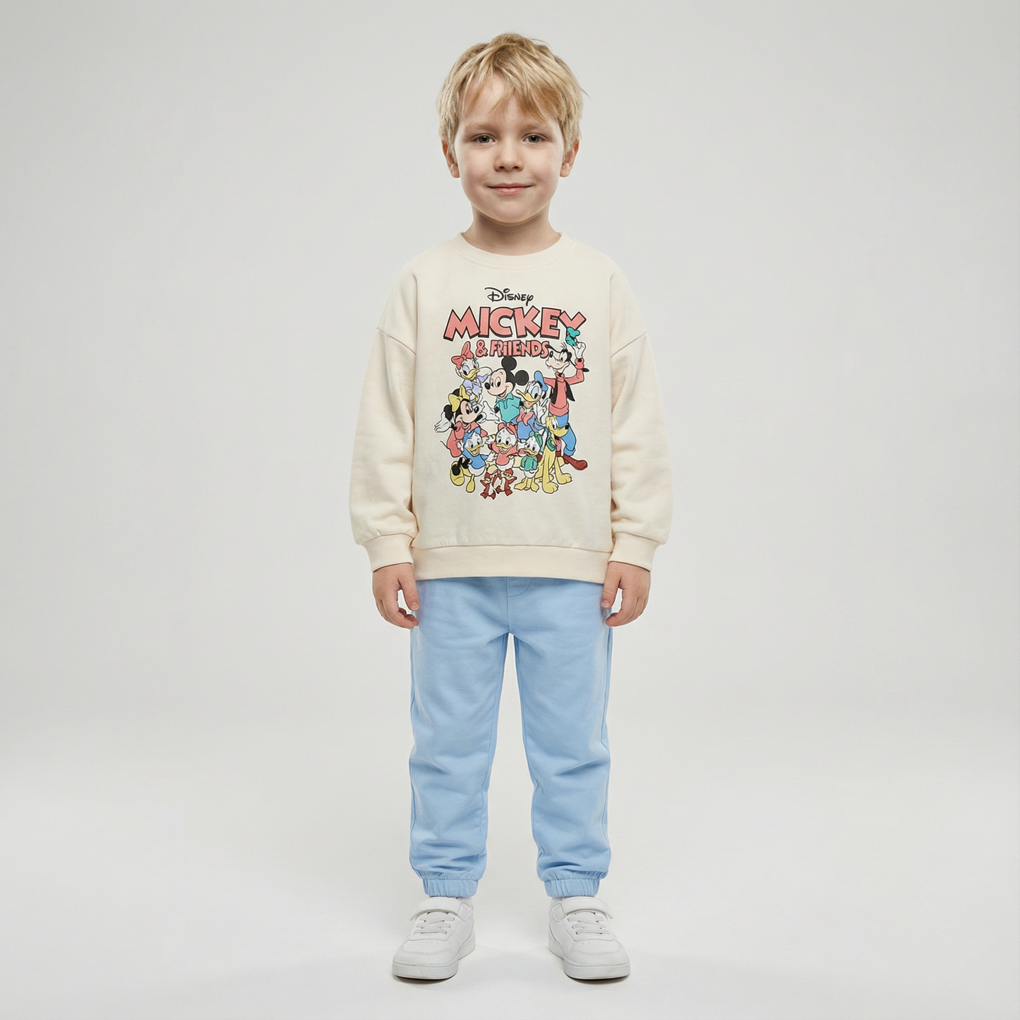 Cotton Sweatshirt and Pants Set