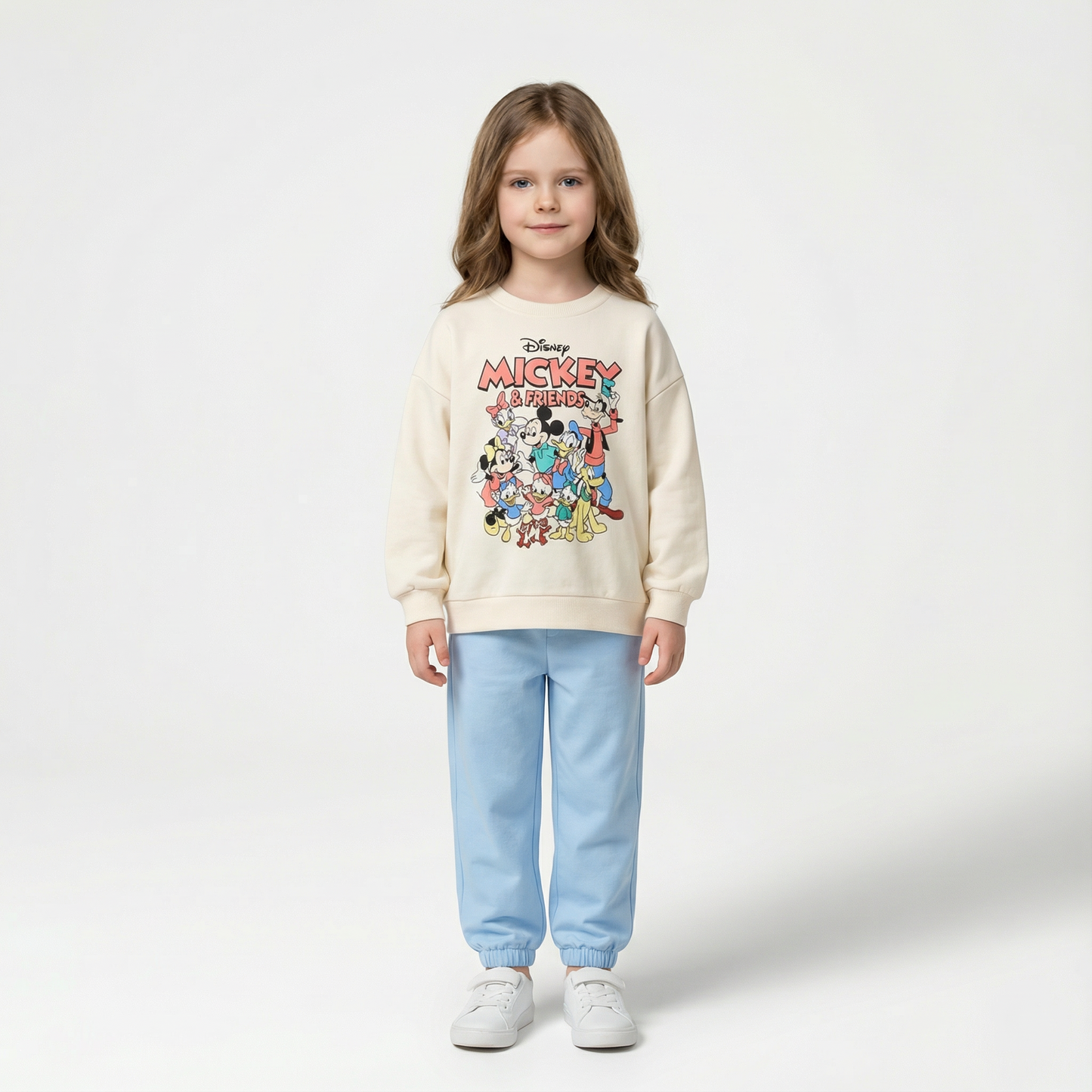 Cotton Sweatshirt and Pants Set