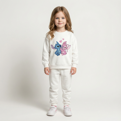 Cotton Sweatshirt and Pants Set