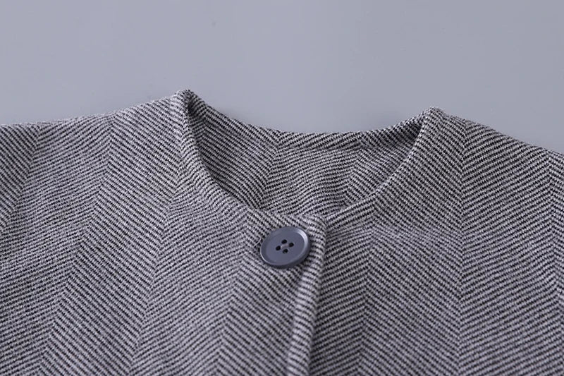 Children’s Elegant Jacket & Pants Set with Textured Fabric