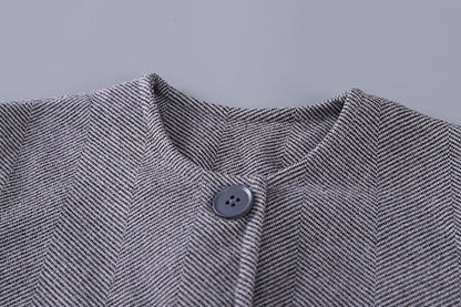 Children’s Elegant Jacket & Pants Set with Textured Fabric