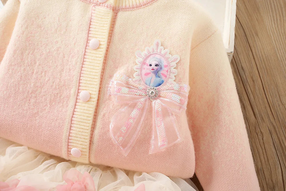 Children’s Princess Elsa Cardigan & Tulle Skirt Set