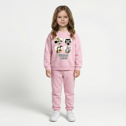 Cotton Sweatshirt and Pants Set