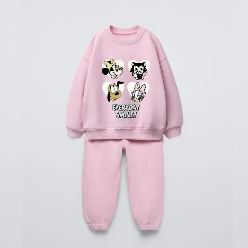 Cotton Sweatshirt and Pants Set