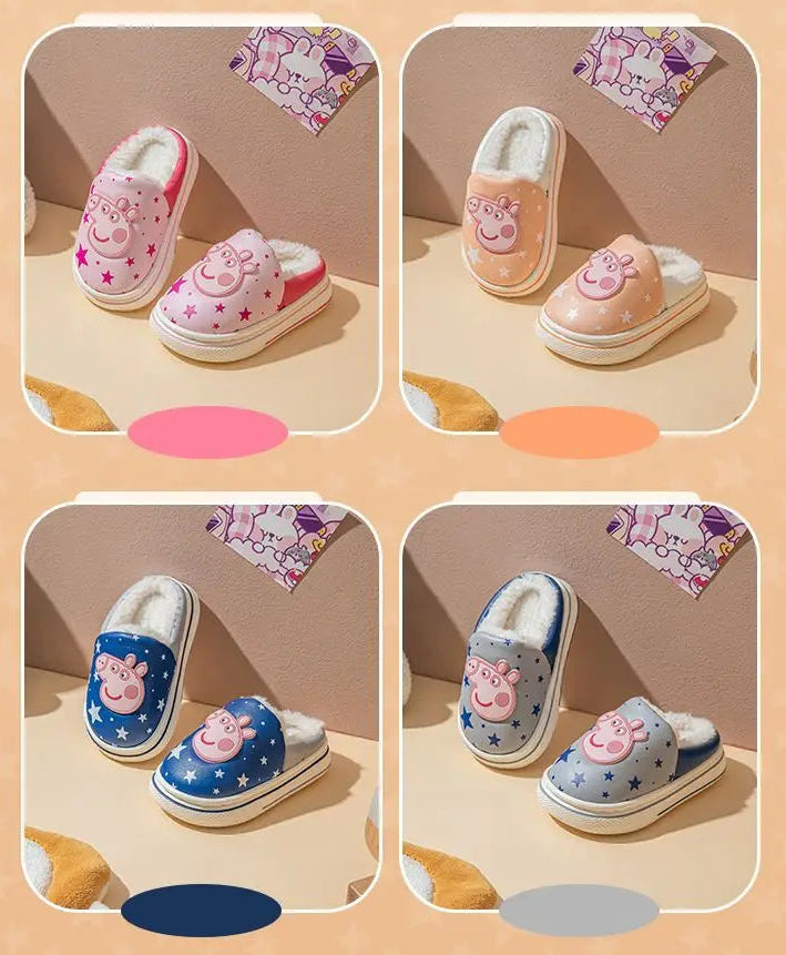 Peppa & George Pig Plush Warm Slippers